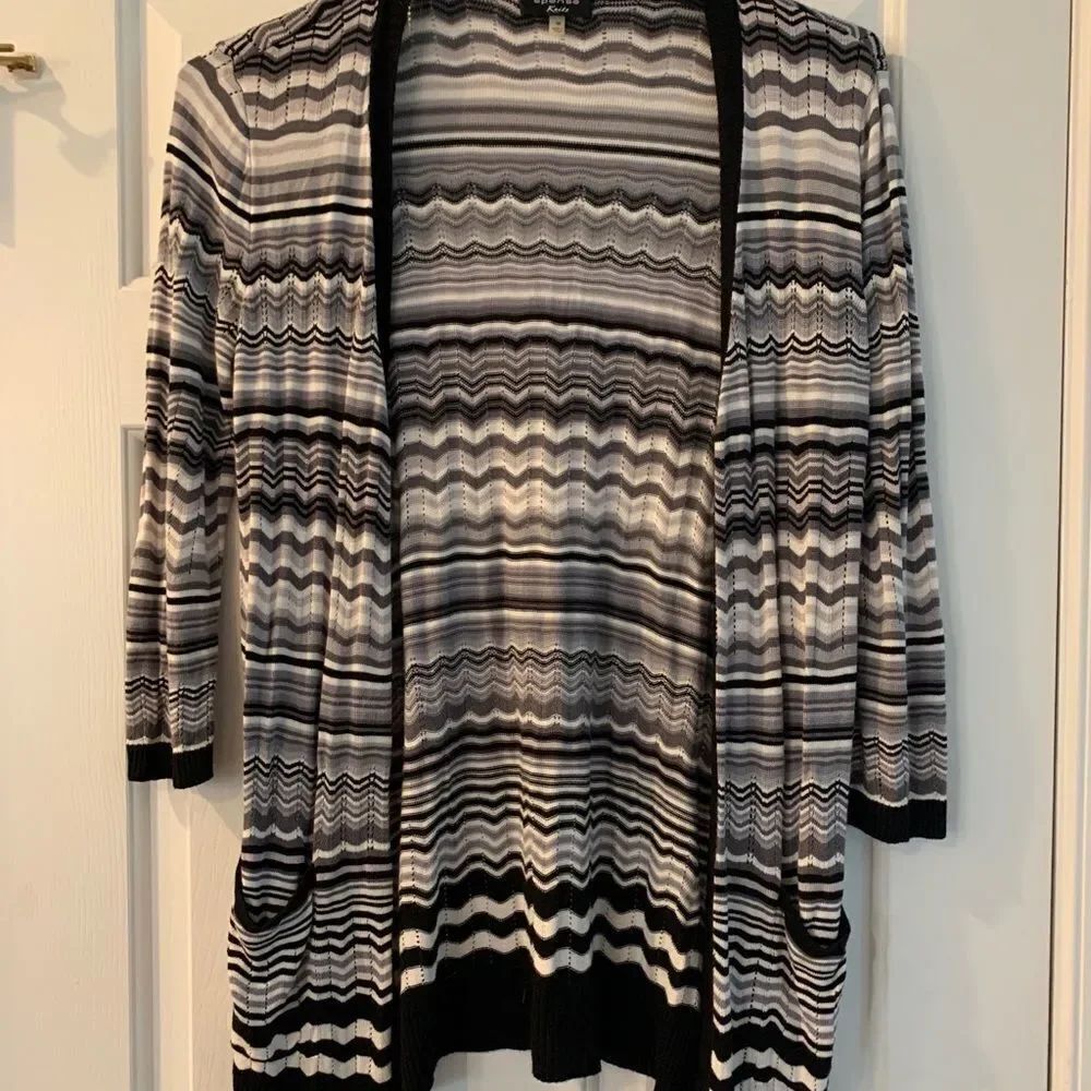 Spense Knits Fine Gauge Knit Cardigan Sweater M